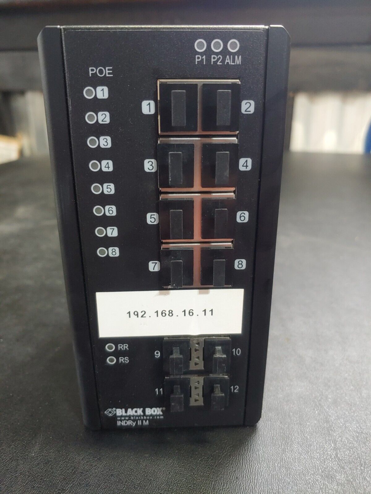 Black Box ENET POE+ Industrial Switch MGD (LIE1014A)