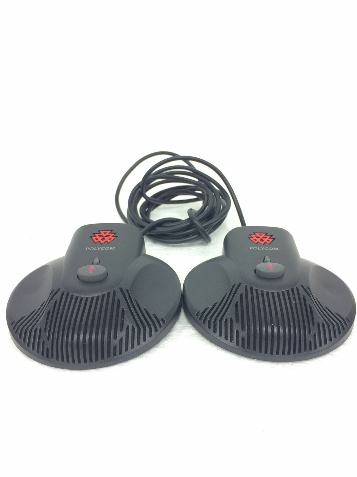 Set of 2 POLYCOM SOUNDSTATION 2 EXTENDED MICROPHONE 2201-07155-605 WORKING