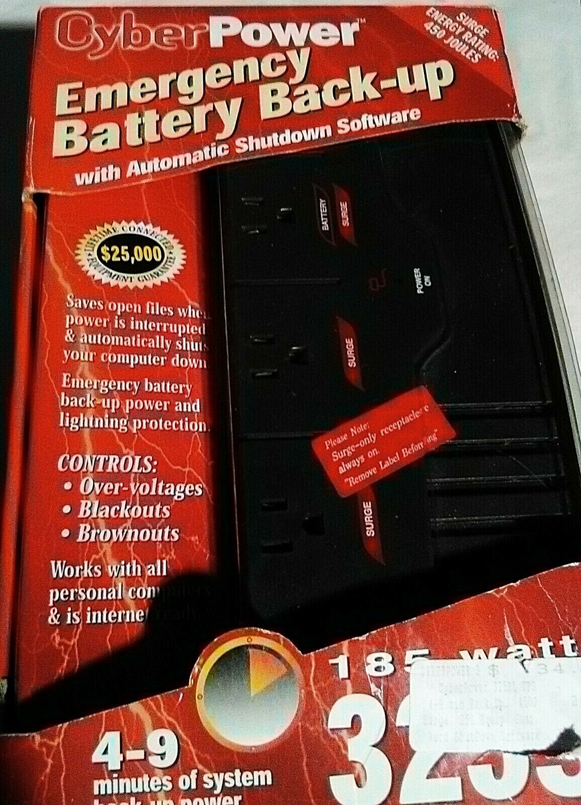  Cyberpower Emergency Battery Backup 325SL185Watt
