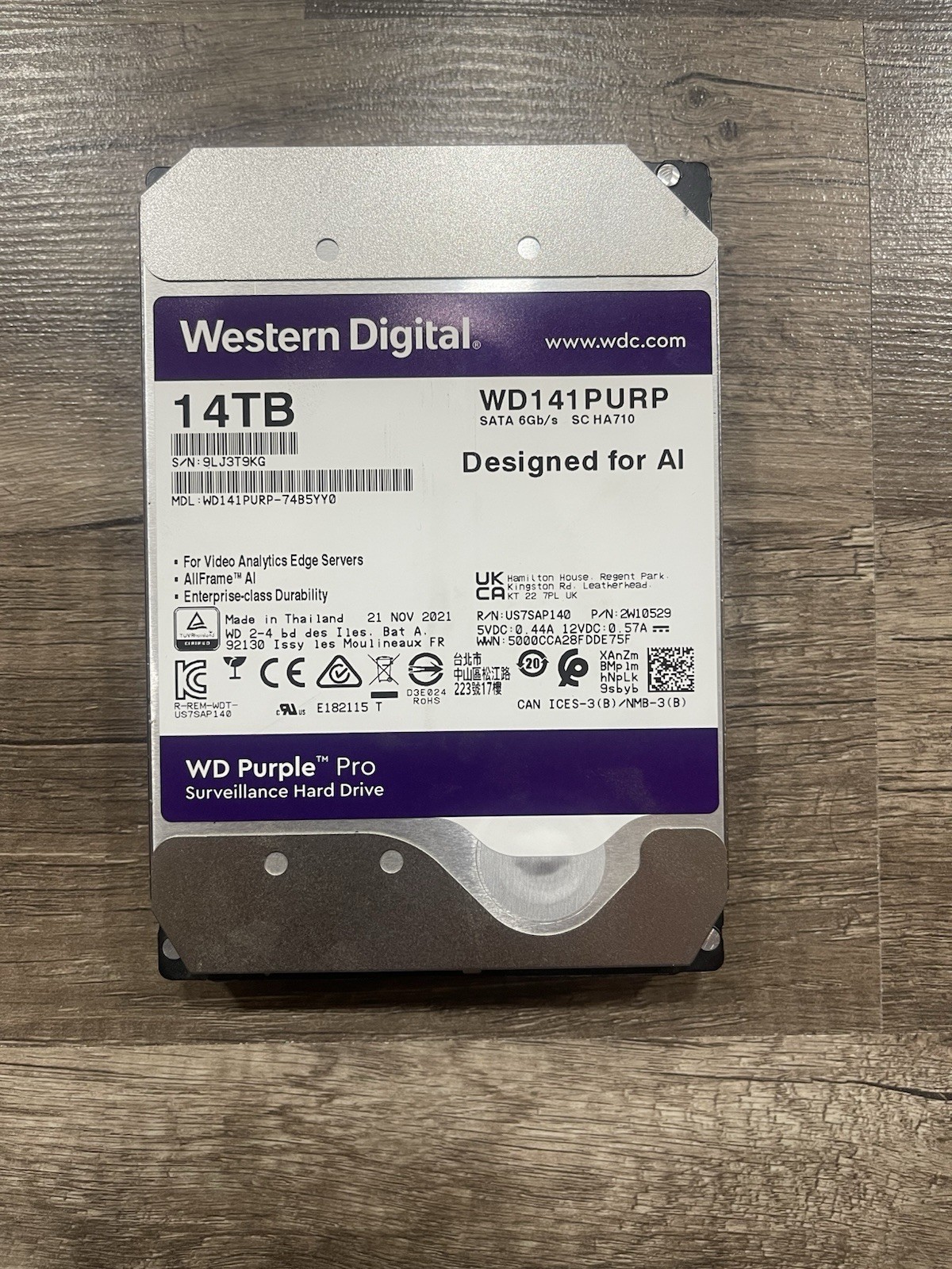 Western Digital WD141PURP 14TB SATA 3.5\
