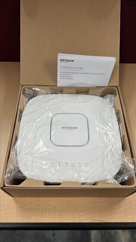 NETGEAR Cloud Managed Wireless Access Point PoE++ (WAX630-100NAS) - Open Box