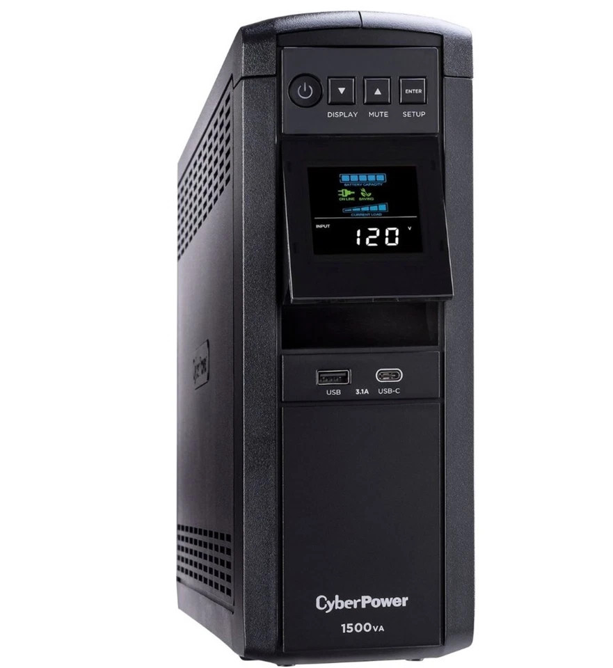 CYBERPOWER GAMING 1500VA 12 OUTLETS LCD UPS - BLACK