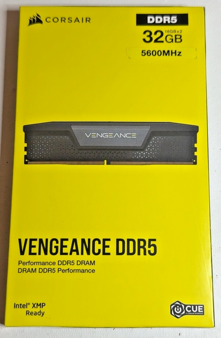 Corsair Vengeance 32GB (2x16GB) DDR5 5600MHz CL36 Desktop RAM - New