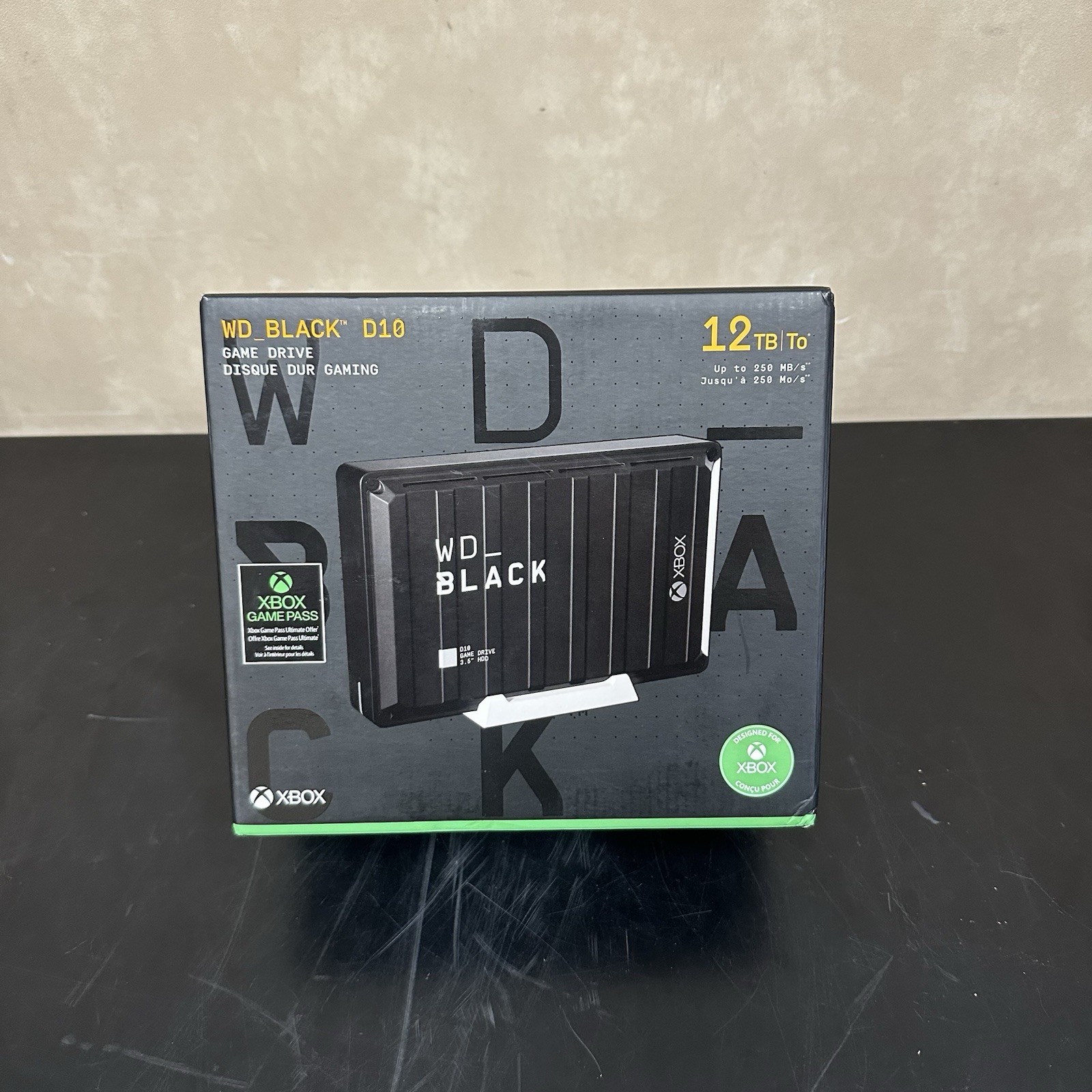 WD Black D10 12TB External Portable Game Hard Drive for XBOX 7200 RPM