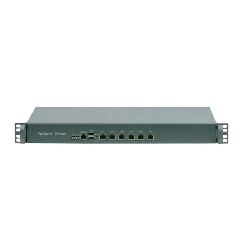 3855U 1U rackmount 6 LAN Network Security firewall Router support pFsense PC