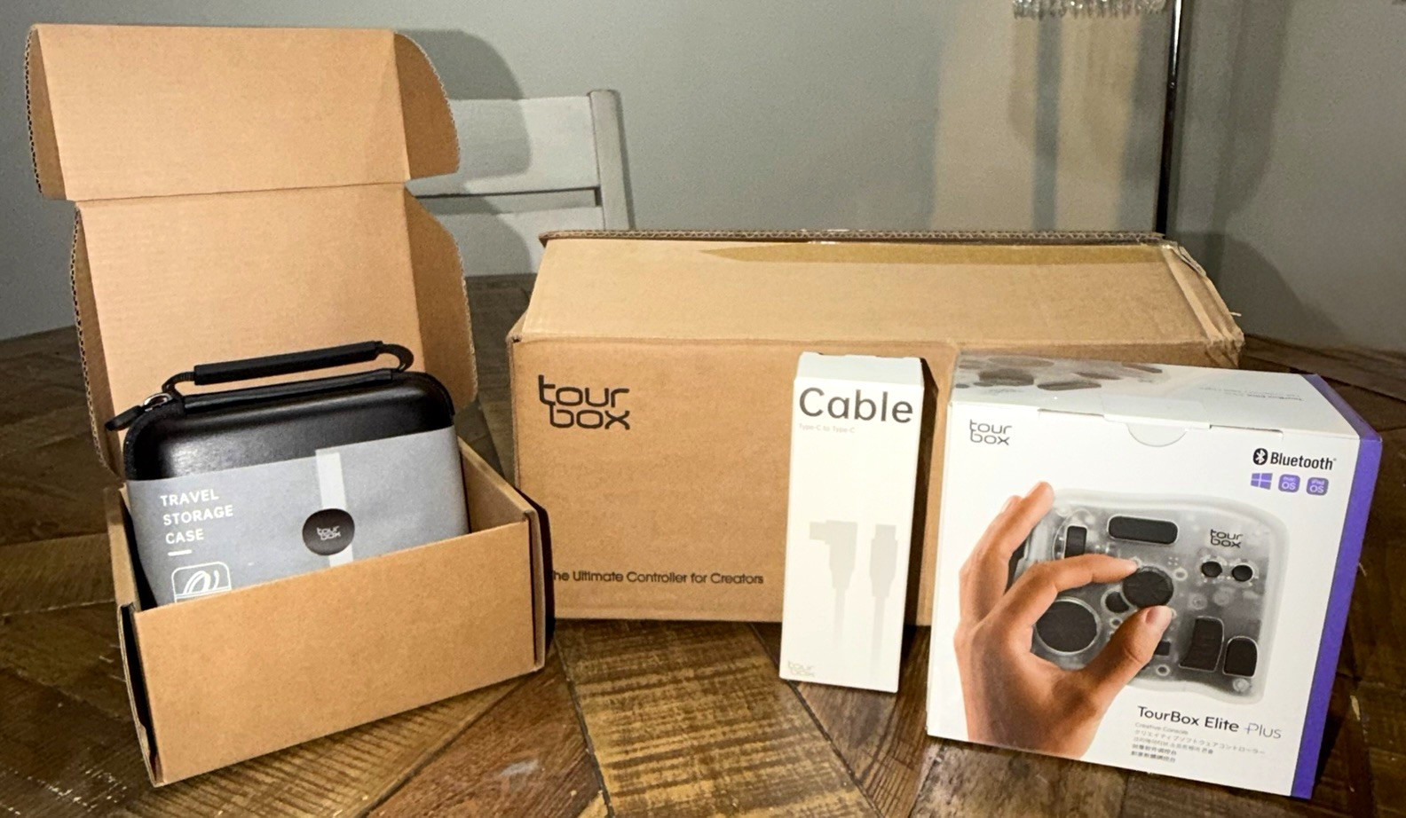 TourBox Elite Plus Creative Console Bluetooth Controller NEW Sealed wUSB-C