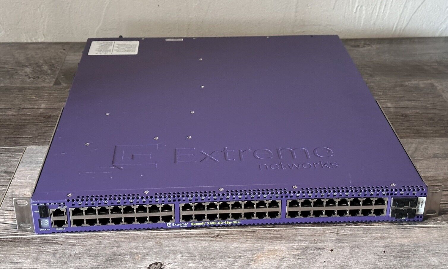 Extreme Networks Summit X450-G2-48P-GE4-Base Switch w/Stack-V84 Module 1 PSU