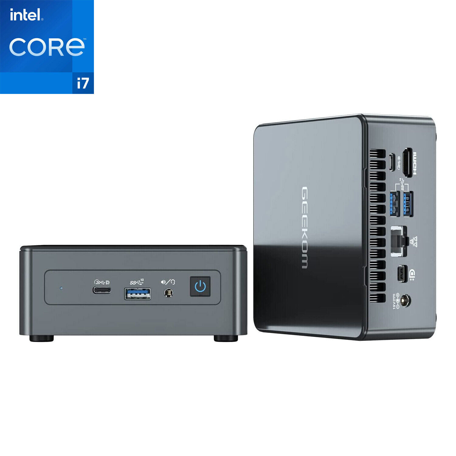 Mini PC Intel i7 11390H 32GB+2TB SSD Mini Computer 8K UHD | USB4 | WiFi 6, BT5.2