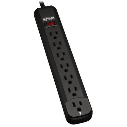 Tripp-Lite 25FT Surge Protector (PS725B) 7 Outlets Power Strip, Black -NEW