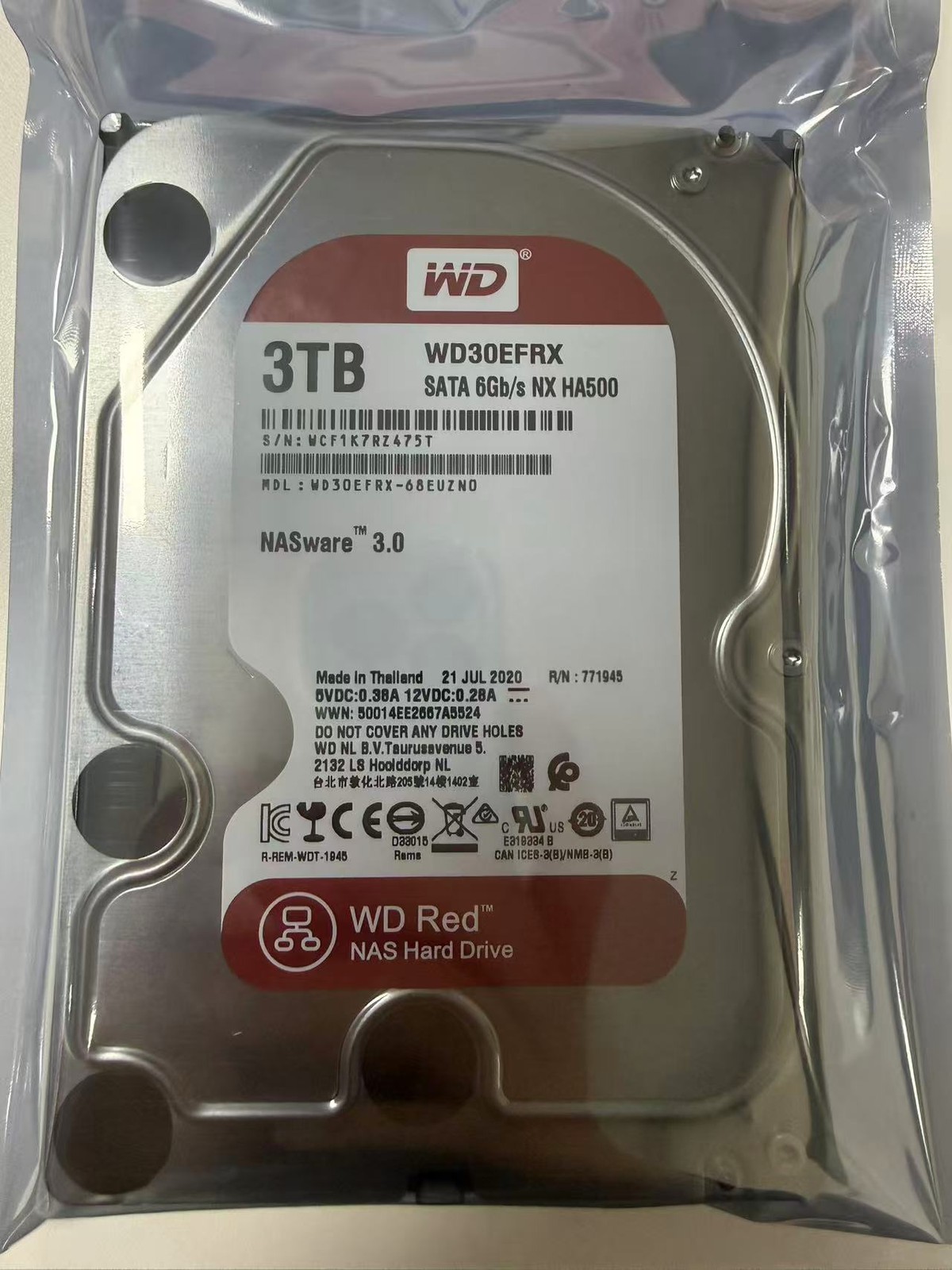 Western Digital WD30EFRX 3TB SATA 5400RPM 3.5
