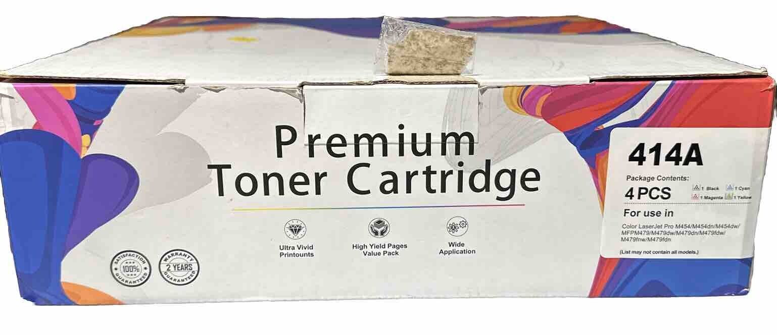 414A premium Toner Cartridges 4 Pack (yellow, Black, Cyan,Magenta)