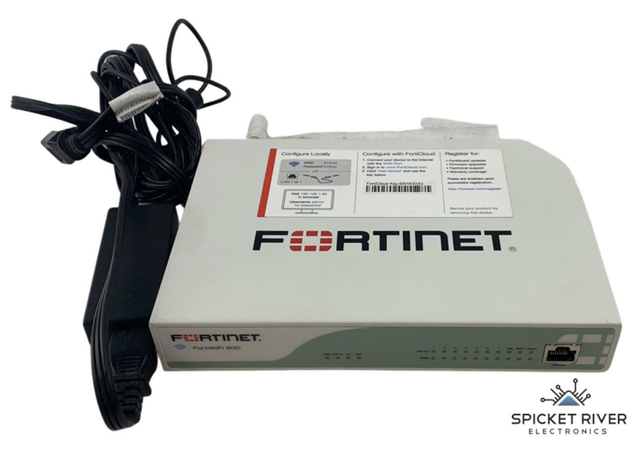 Fortinet FortiWiFi-60D FWF-60D Firewall VPN Security Appliance