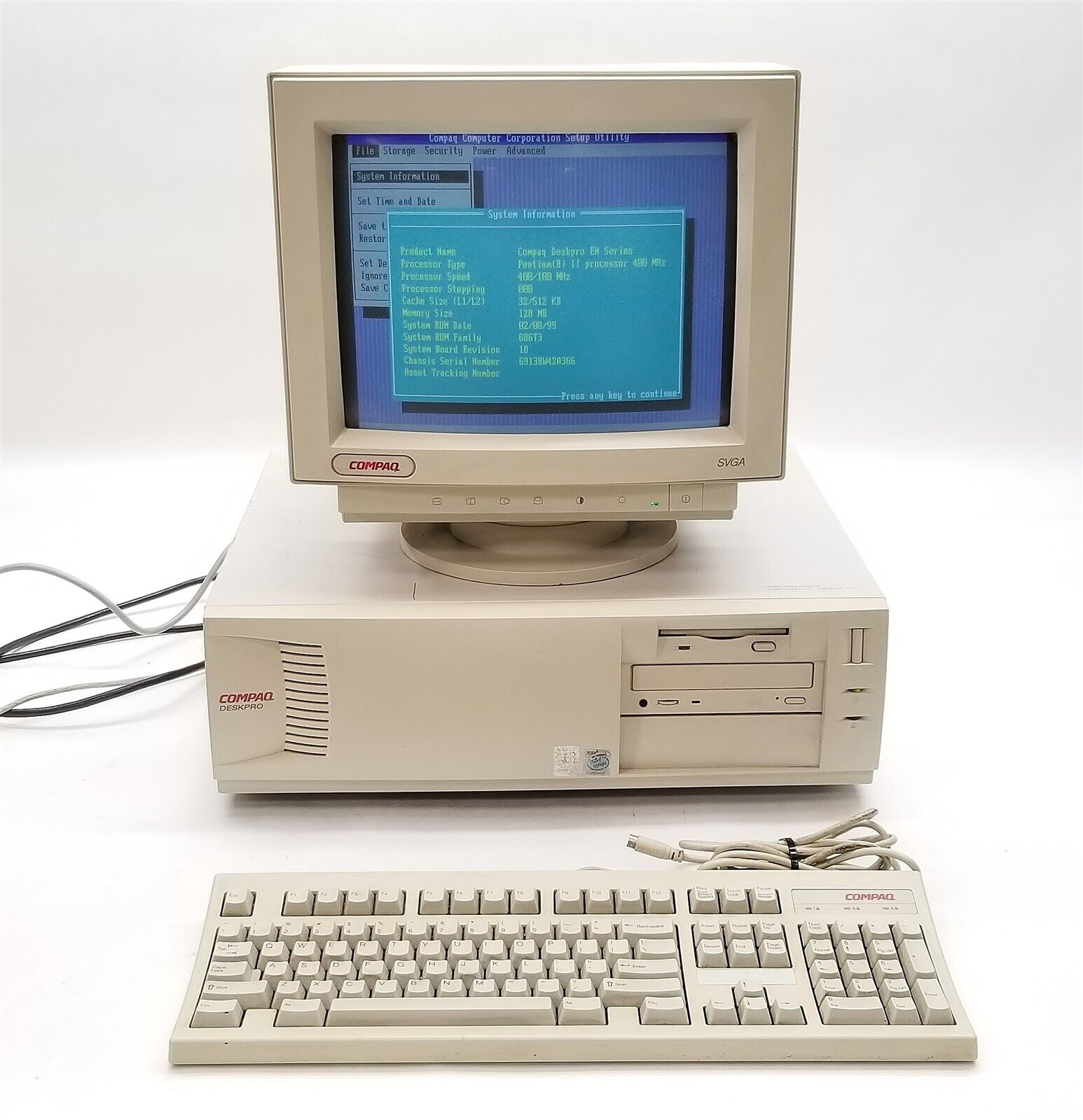 Compaq Deskpro EN PD1005 Pentium II 400MHz 128MB NO/HD 3DRagePRO 14\
