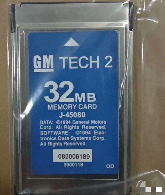 1PC Used GM TECH2 32MB PCMCIA Card Saab English Auto Diagnostic Software