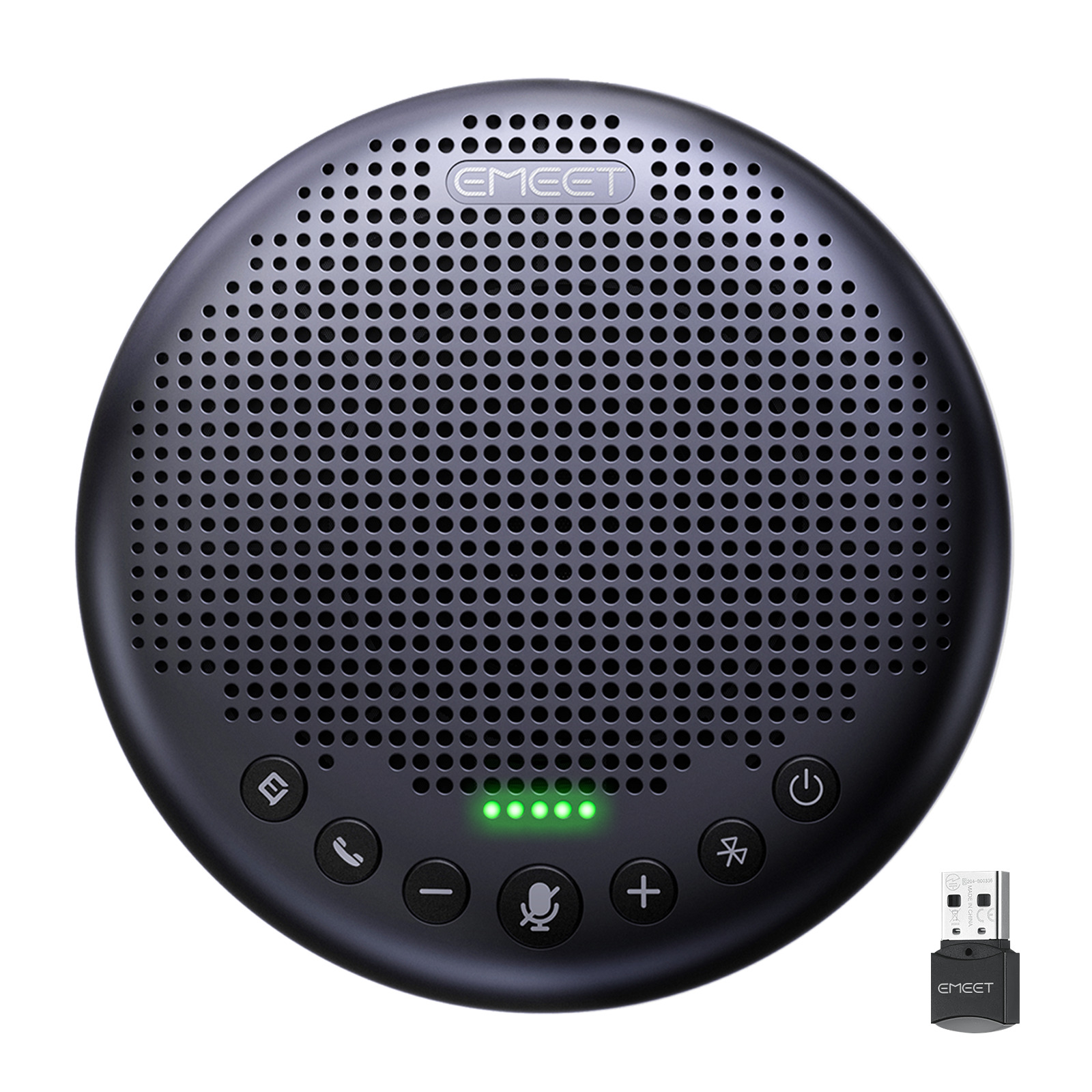 Bluetooth5.3 Conference Speakerphone EMEET LunaPlus 8 Mics 360° Voice Pickup