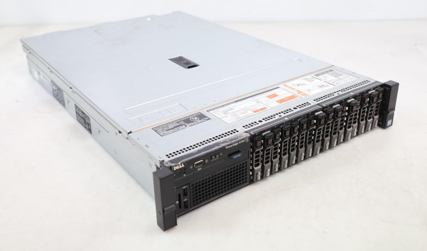 Dell PowerEdge R730 2U 16-Bay 2x E5-2697 v4 2.30GHz HBA330 No RAM HDD 2x PSU