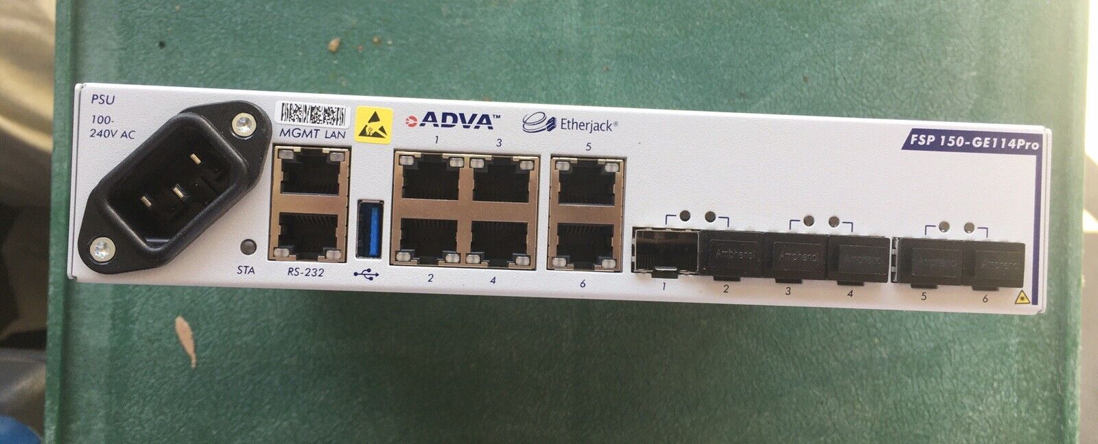ADVA FSP150-GE114 Pro Etherjack Carrier Ethernet Demarcation Device