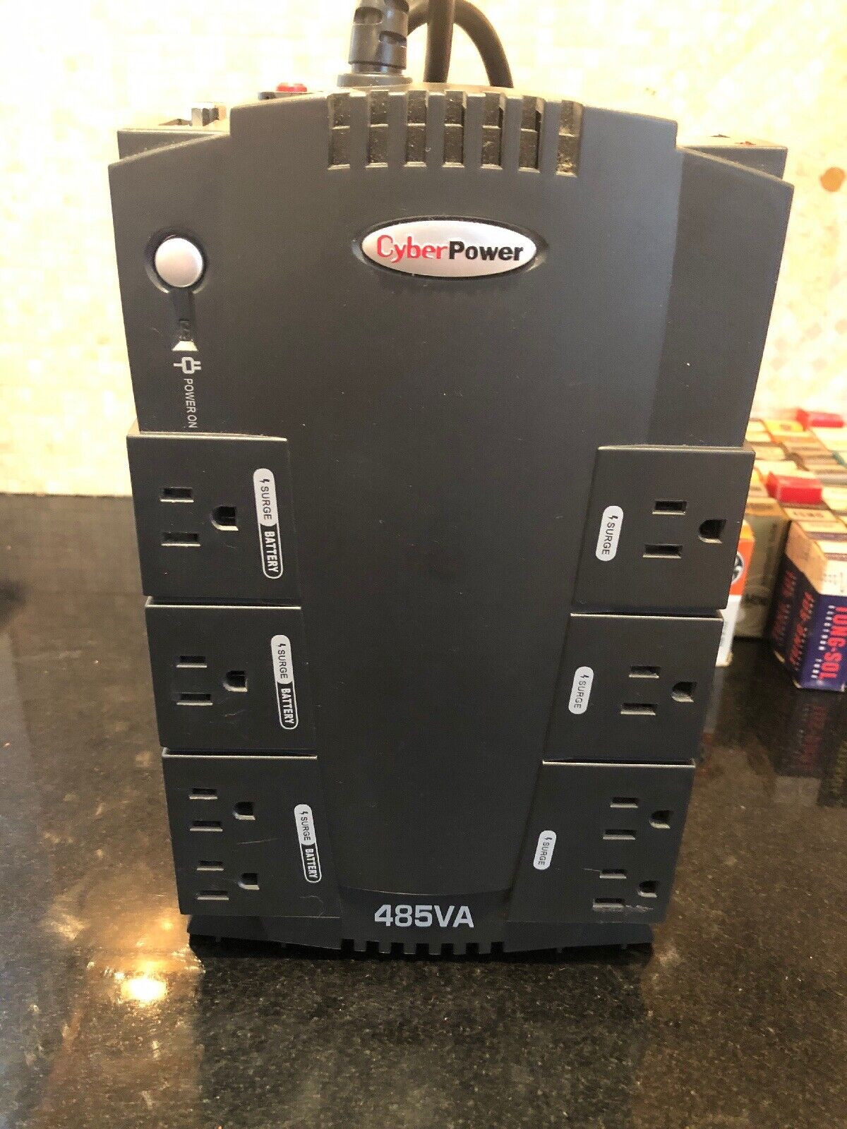 Mint Cyber Power 485VA Battery Backup Power Surge Protector with BATTERY