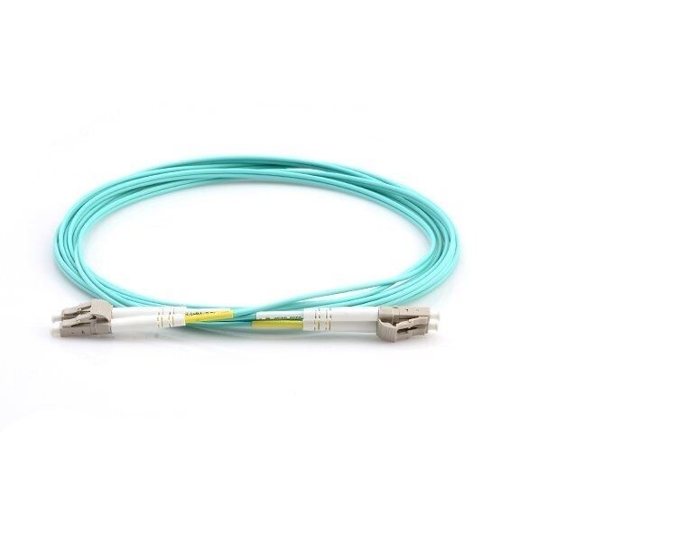 OM3 LC to LC Duplex Multimode Fiber Optic Patch Cable 10Gb 50/125 UPC 1M-30M -87