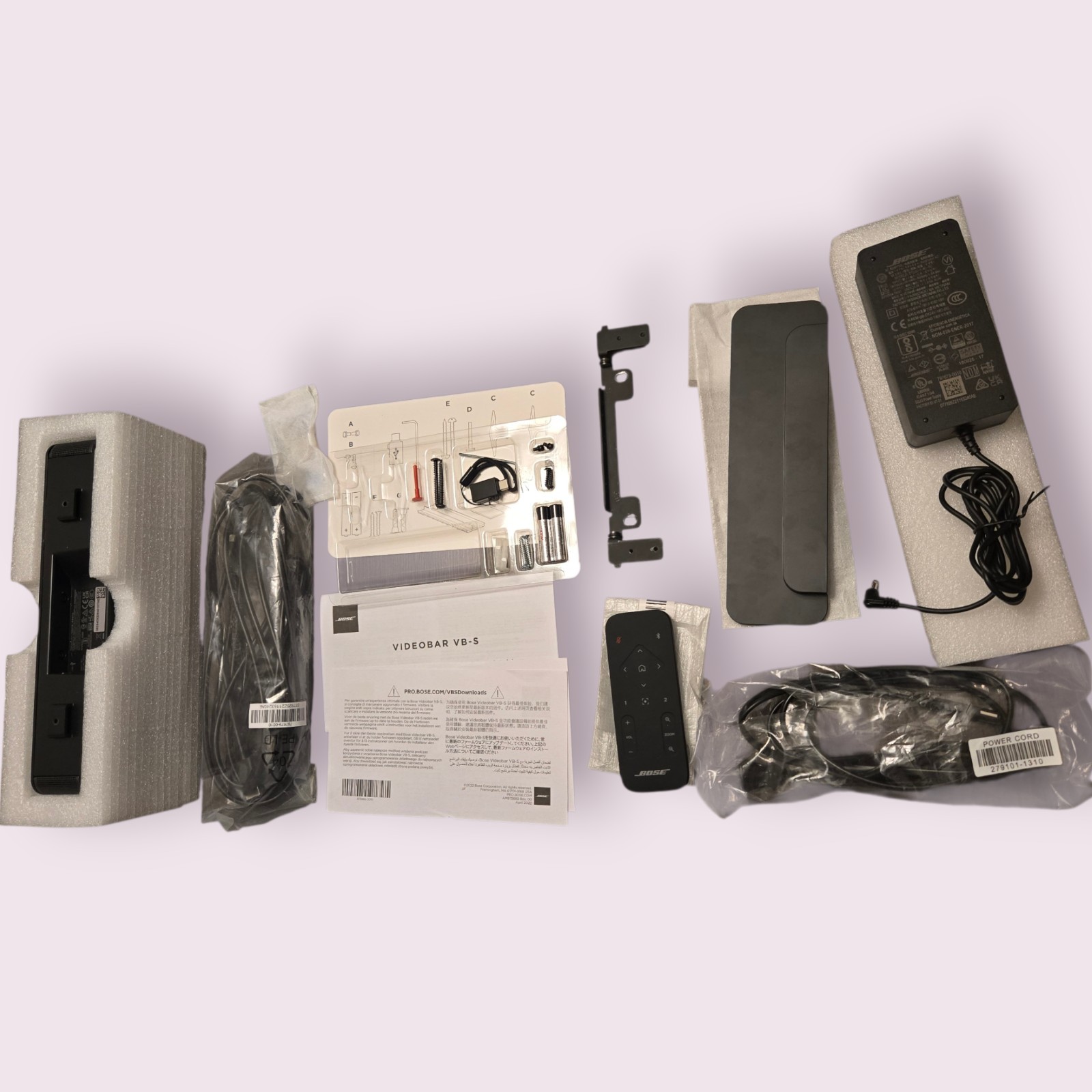 Bose Professional Videobar VB-S, All-in-one Video Conference HD Camera