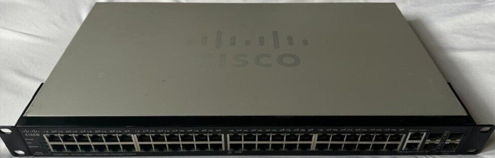 Cisco SG500-52P-K9 V02 52-Port Gigabit PoE Stackable Managed Switch -TEST/RESET