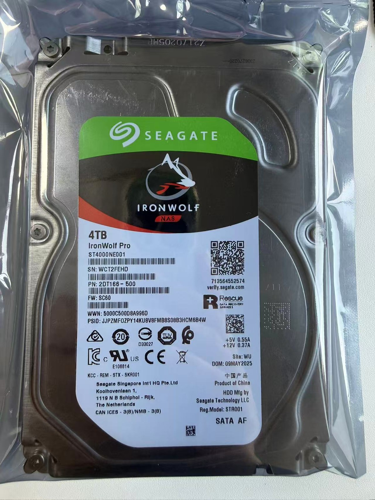 Seagate IronWolf Pro 4TB ST4000NE001 7200RPM 256MB SATA 3.5