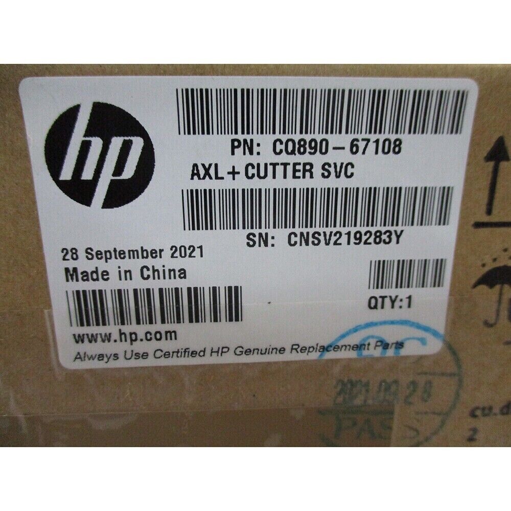 Cutter Assy CQ890-67108 - HP T120 T130 T520 T730 T830 650 T530 New OEM Sealed