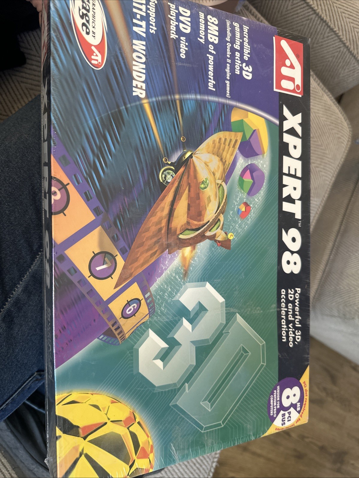 Vintage ATI XPERT 98 Graphics Card – Sealed  | Rage Graphics |  PC Collectible