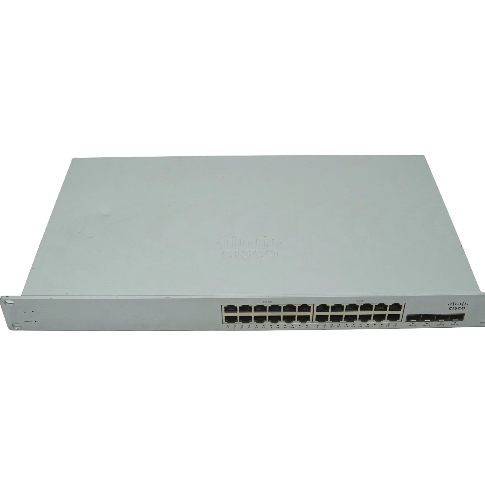 Cisco Meraki 24-Port Gigabit Cloud Managed Switch MS220-24P **UNCLAIMED**