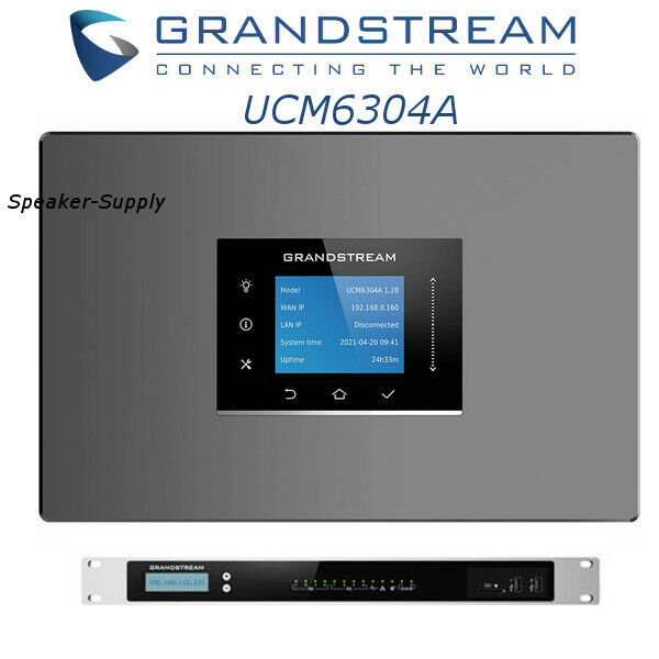  -- AUDIO ONLY -- Grandstream UCM6304A IP PBX 4FXO 4FXS Appliance 1000 Users