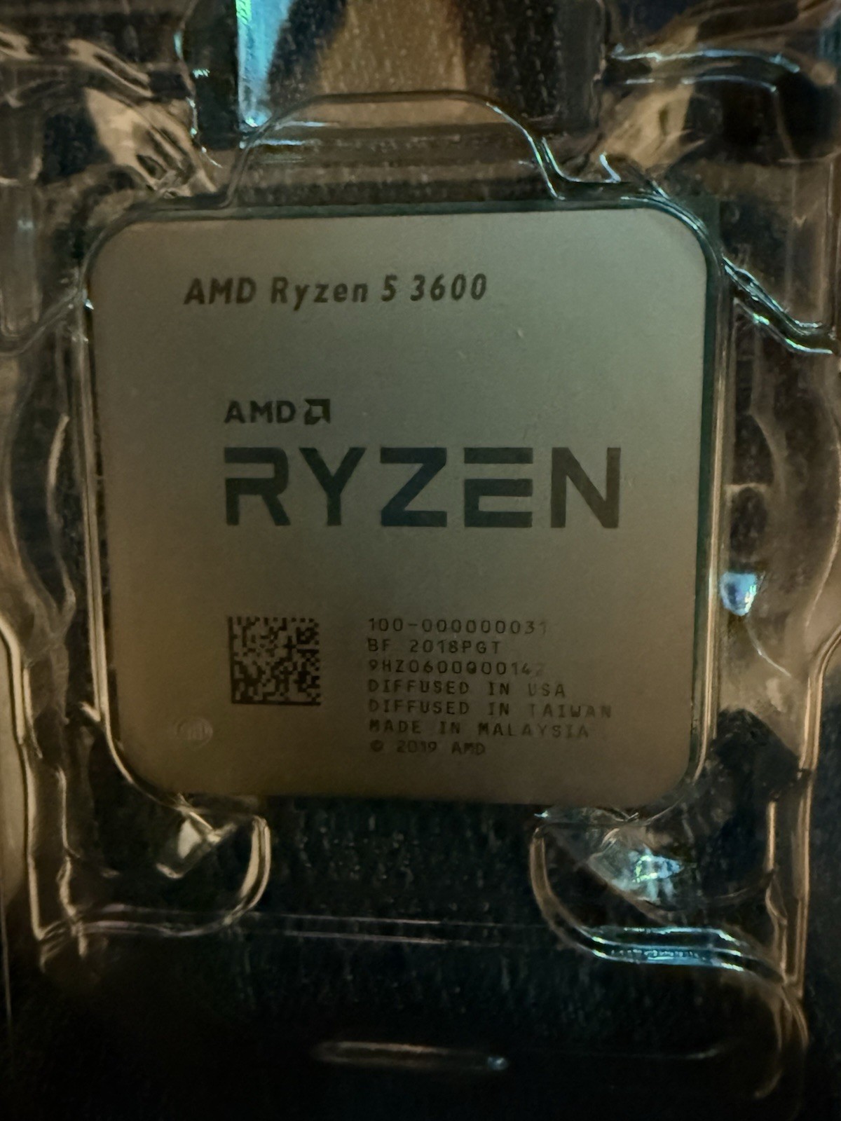 AMD Ryzen 5 3600 6-Core CPU Socket AM4 3.6GHz 32MB L3 Cache 100-000000031