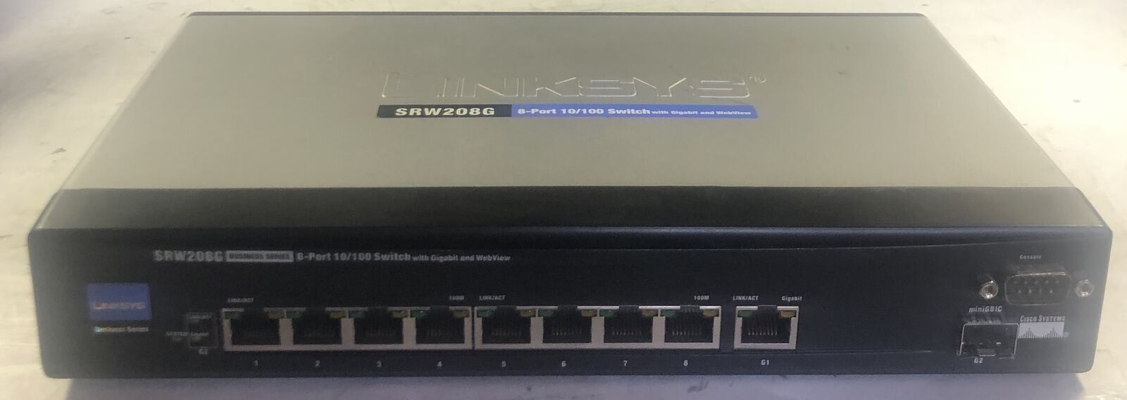 Cisco Linksys SRW208G 8-Port Switch with Gigabit & Webview