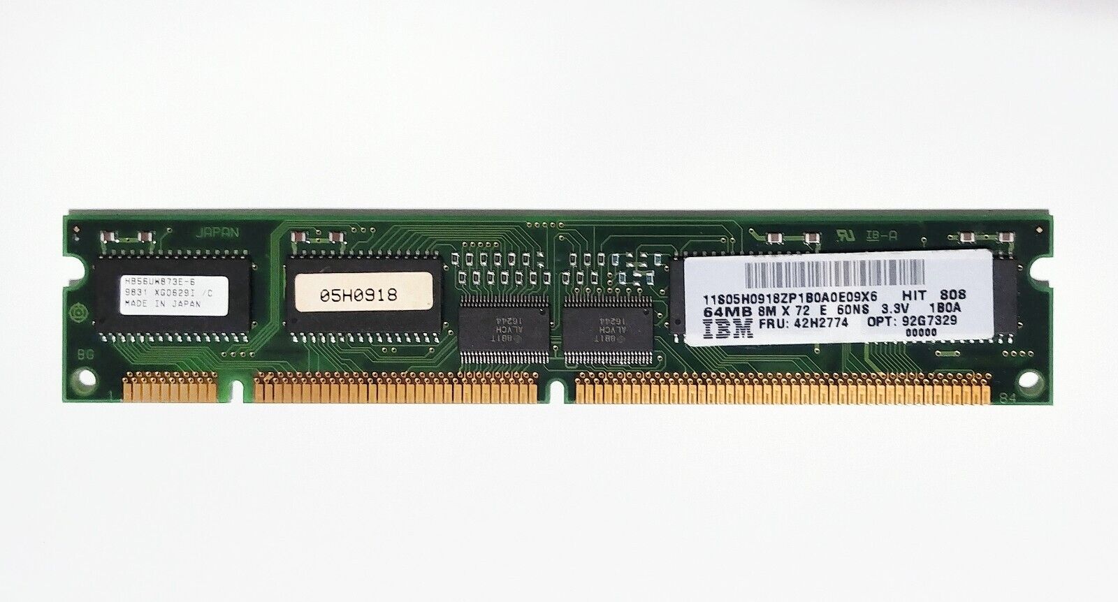 IBM 64MB 05H0918 42H2774 EDO DRAM DIMM Memory, for RS/6000 pSeries 7043 140 240