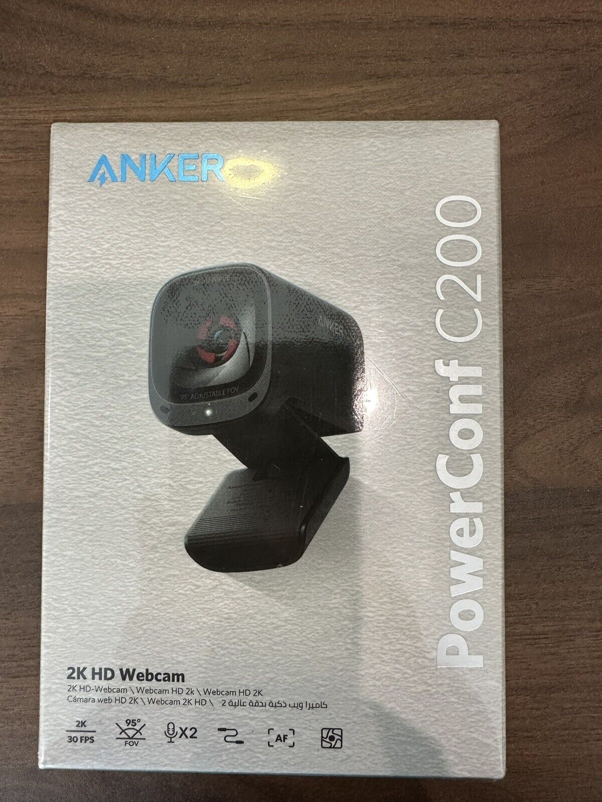 NEW SEALED Anker PowerConf C200 2K HD Webcam A3369 AI-Noise Canceling Stereo