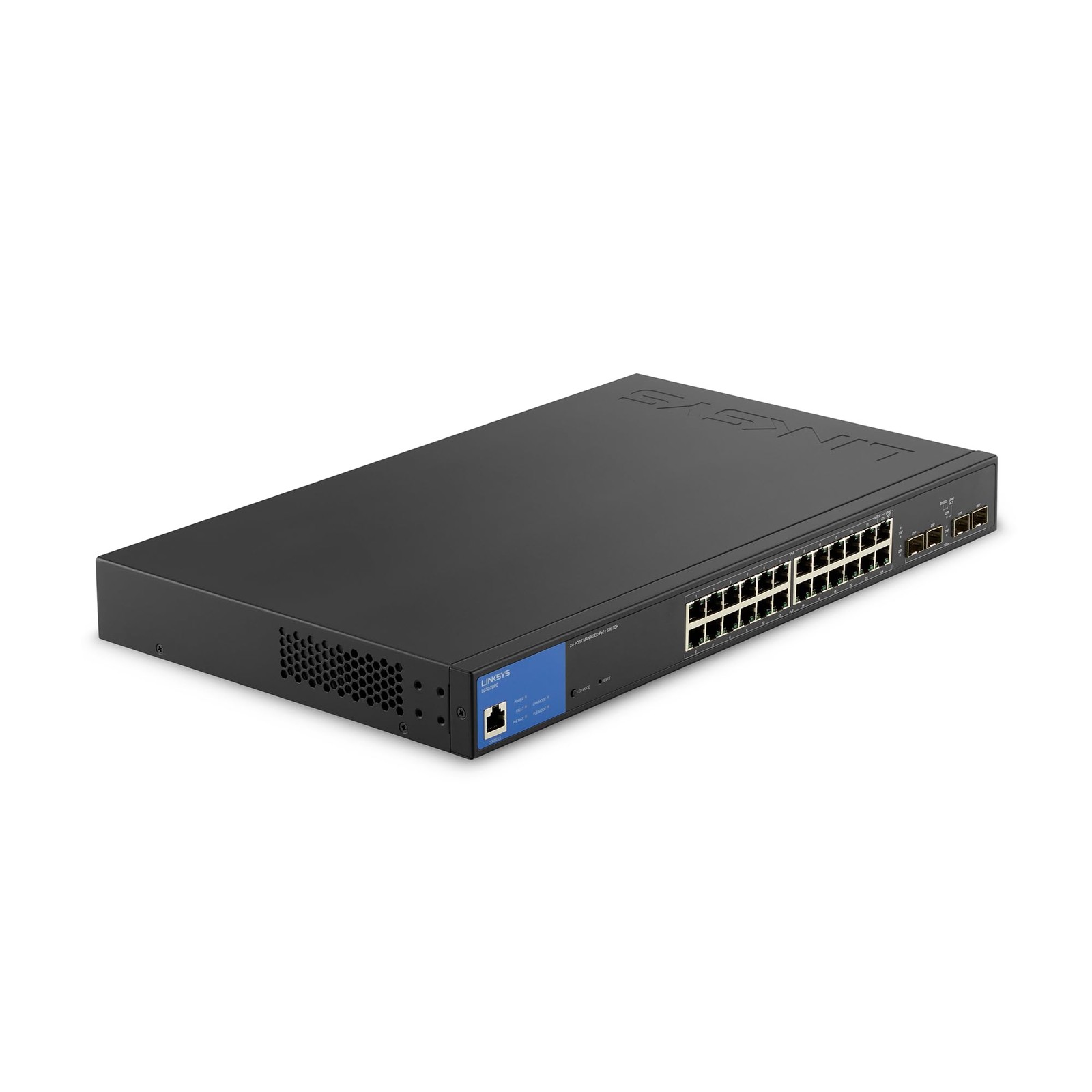 Linksys LGS328PC 24-Port Managed Gigabit PoE+ Switch with 4 1G SFP Uplinks