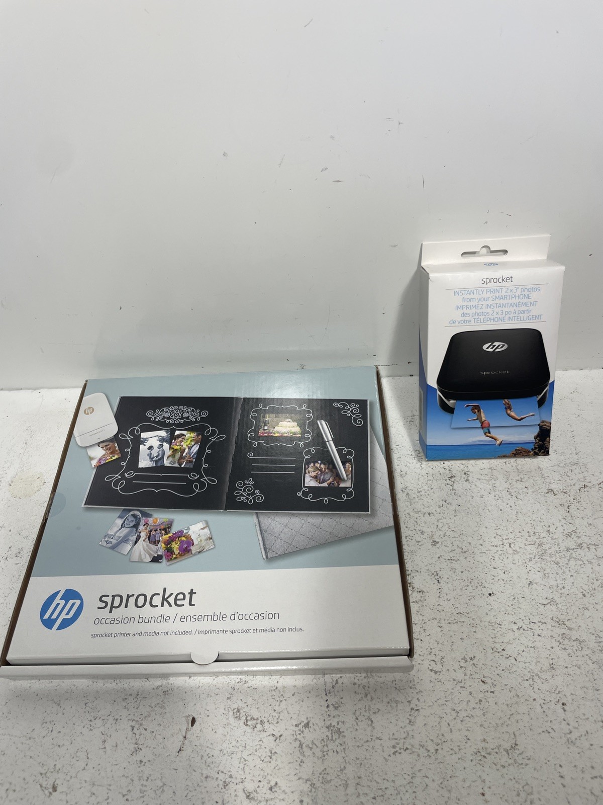 HP Sprocket 100 Portable 2”x3” Black Photo Printer + Occasion Bundle Photo Book