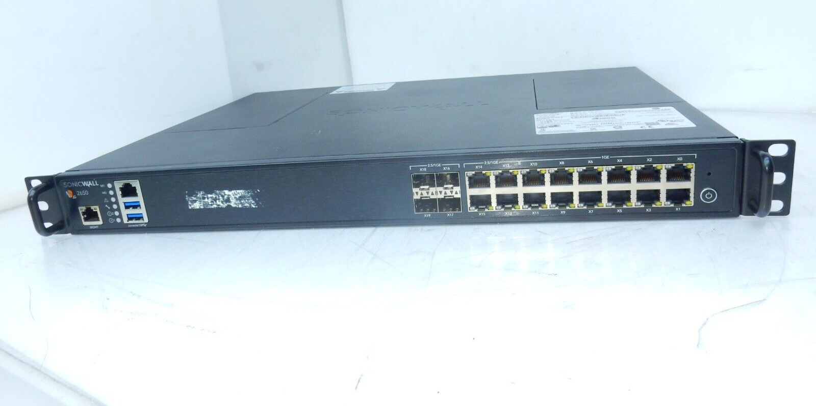 SONICWALL NSA2650 NETWORK SECURITY APPLIANCE 1RK38-0C8 NOT TRANSFER READY  T7-C8