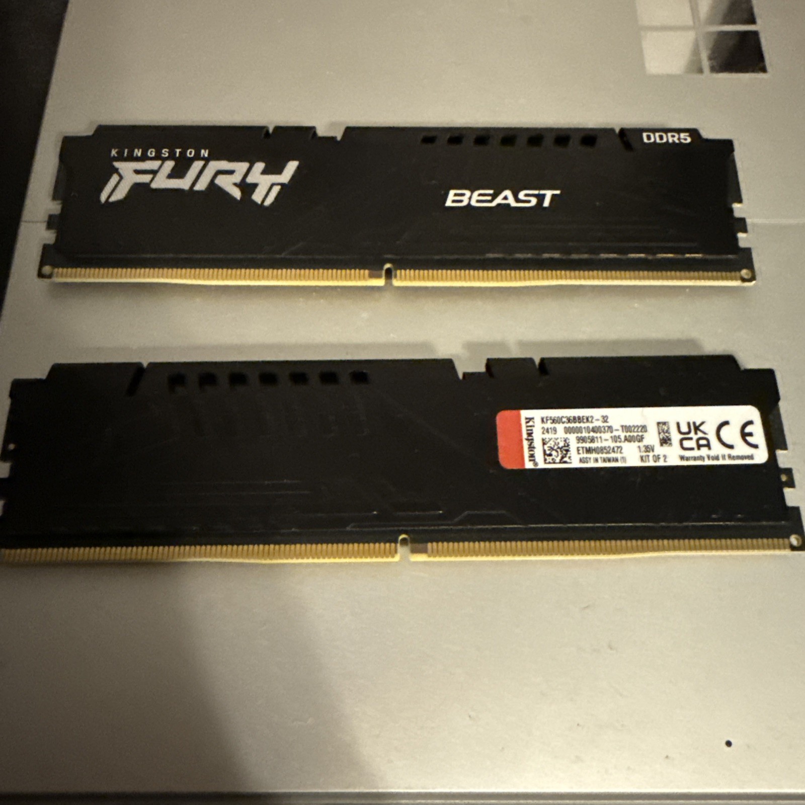 Kingston FURY Beast 32GB (2x16GB) DDR5 6000MT/s CL36 KF560C36BBEK2-32 EXPO/XMP