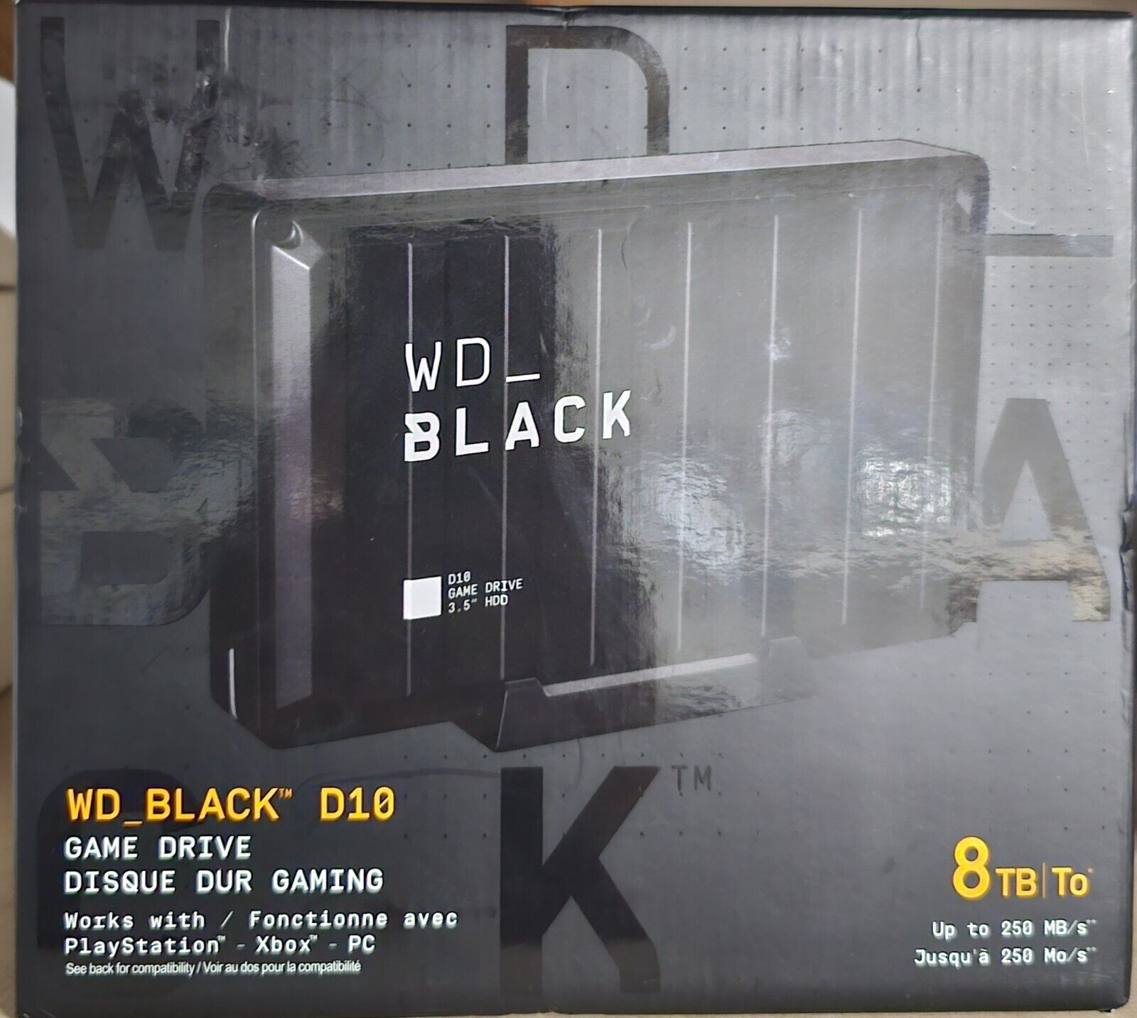 New WD - BLACK D10 8TB External USB Gen 1 Portable Hard Drive - Black