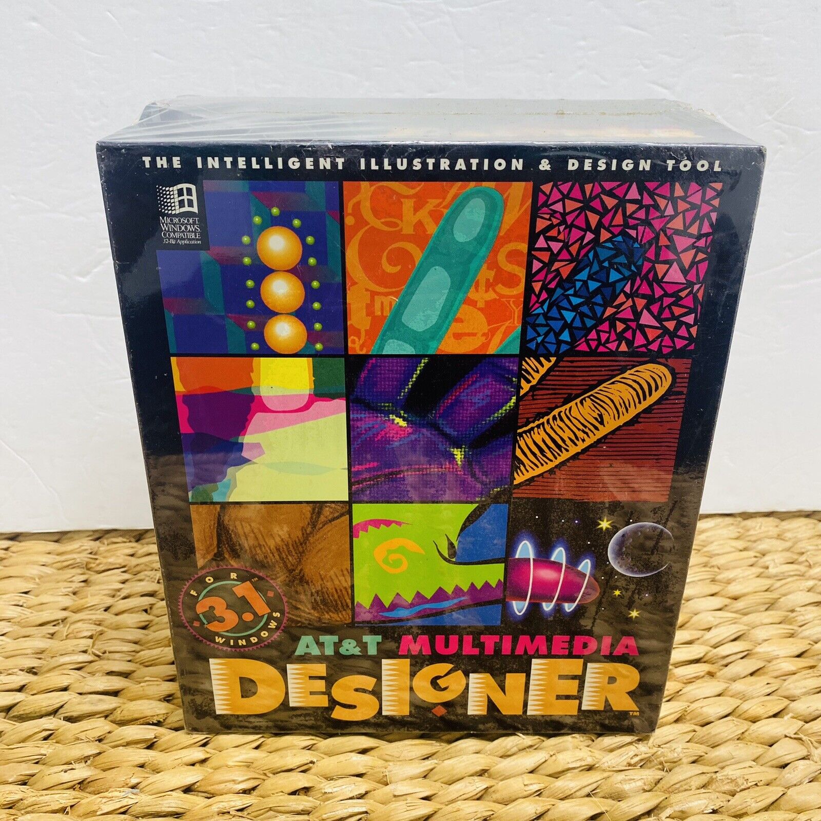 New Sealed AT&T Multimedia Designer Microsoft Windows 3.1 CD Software Rare 1990s