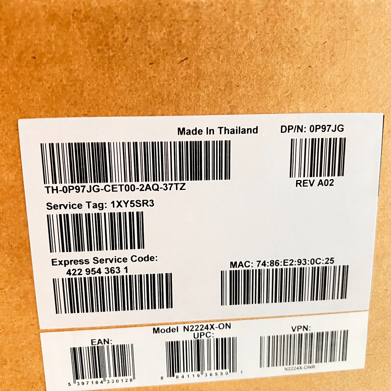 *NEW* Dell P97JG N2224X-ON 24 Port 2.5GB Switch (Reverse Airflow) w/Ears
