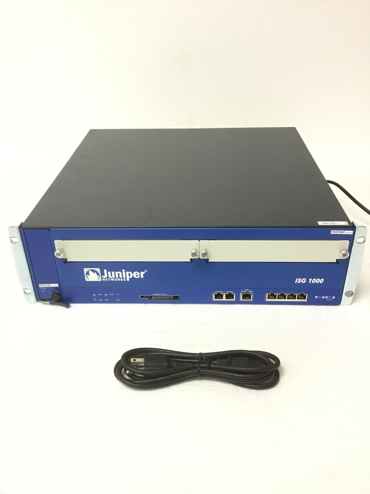JUNIPER NETWORKS ISG 1000 Security Appliance NS-ISG-1000-D w/Rack Ears WORKING