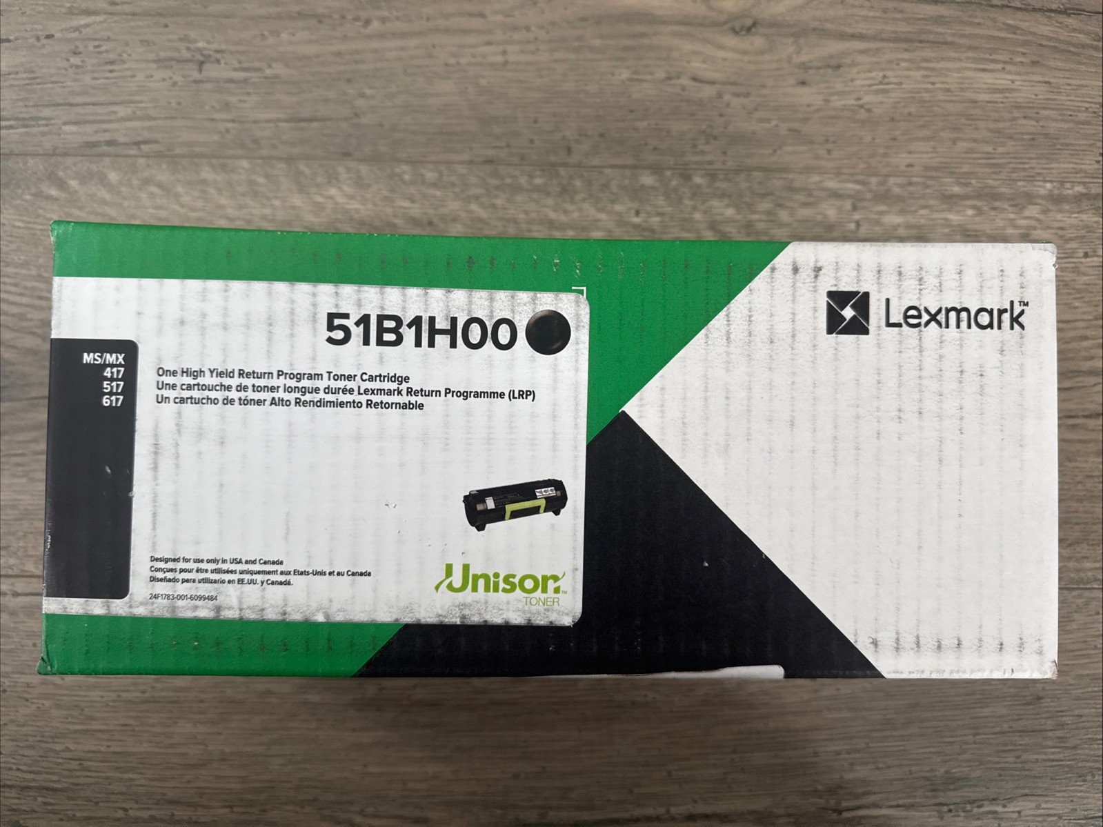 Lexmark 51B1H00 Unison 8,500 Page-Yield High-Yield Toner - Black - New Sealed