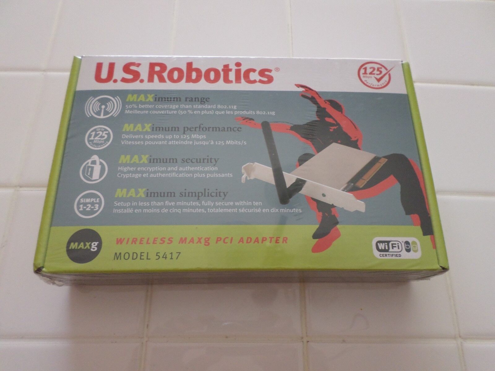 U.S. Robotics USR5417 Wireless Maxg PCI Adapter - Brand New - USR 5417