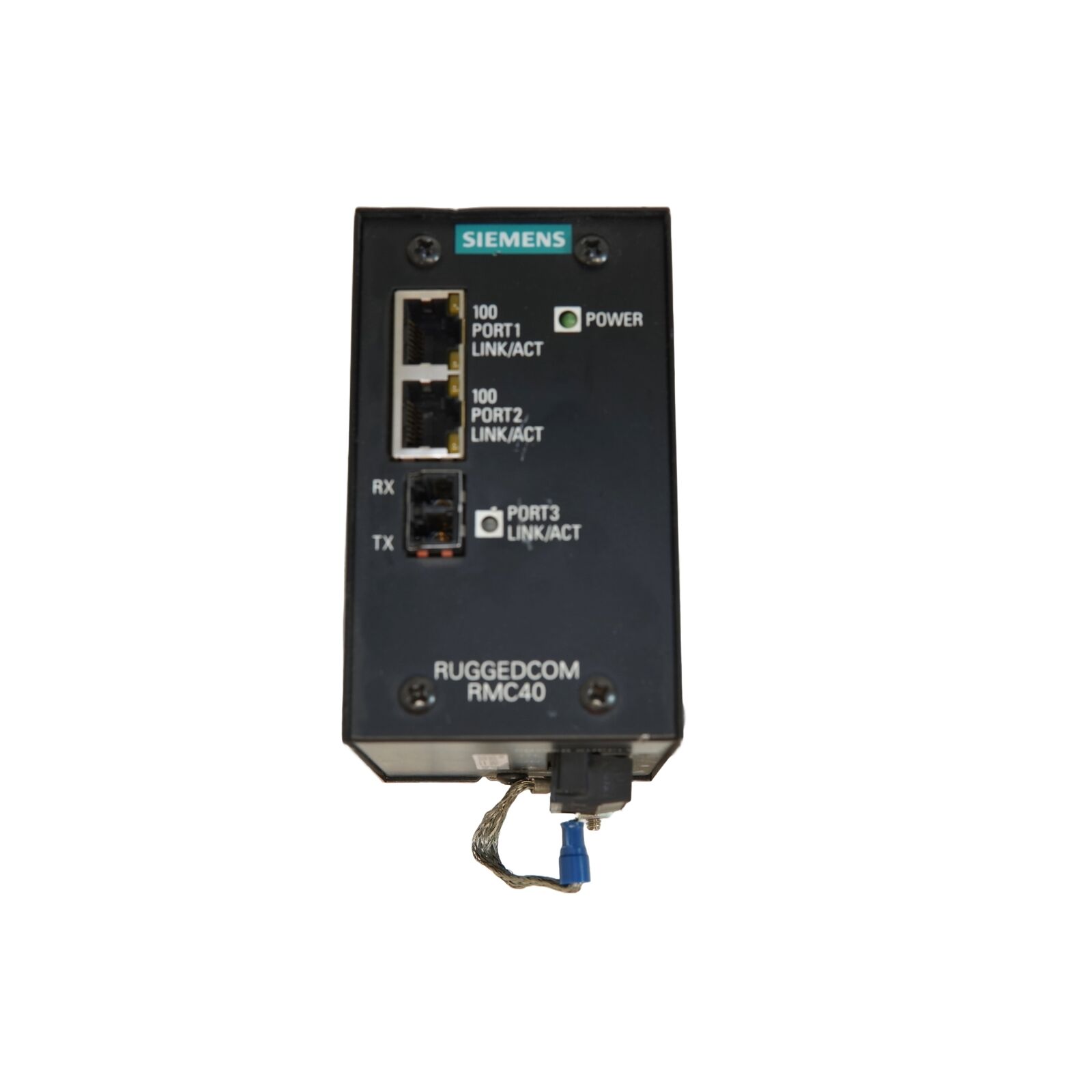 Siemens RuggedCOM RMC40 2-Port Fast Ethernet DIN Rail Switch RMC40-HI-ML00-XX
