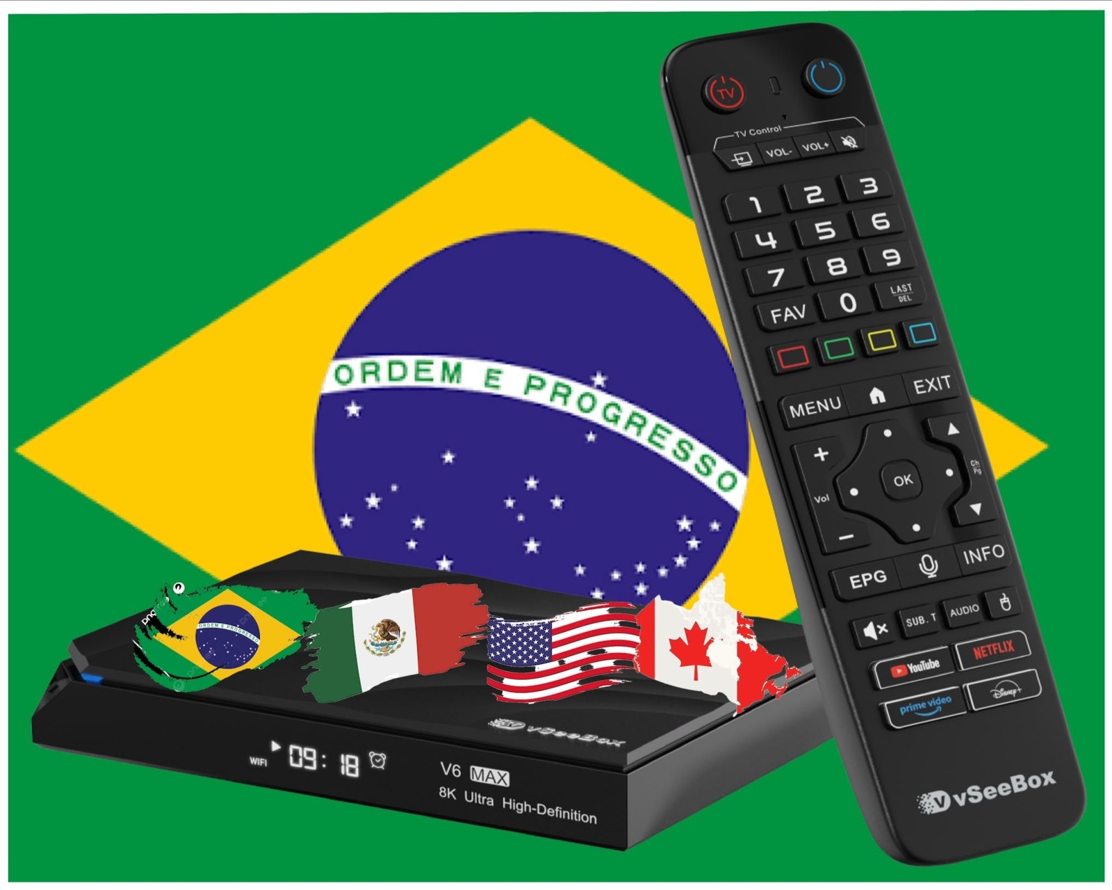 V6 Max Brasil / Mexico / Canadá e Estados Unidos.