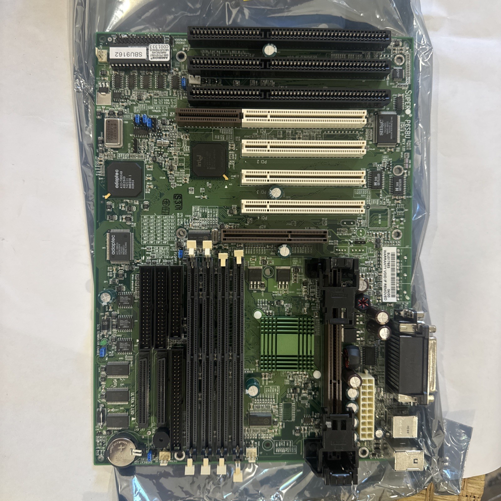 Supermicro SUPER P6SBU Slot 1 Motherboard Intel 440BX Pentium III