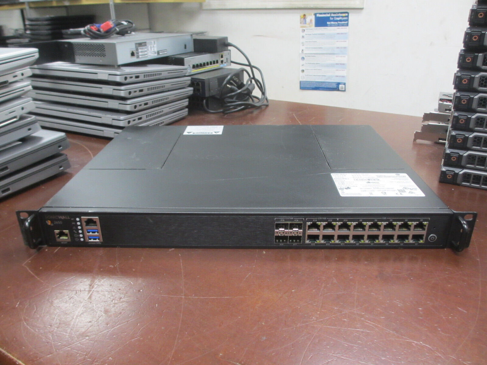 SonicWall NSA 2650 16-Port 1RK38-0C8 Network Security Appliance