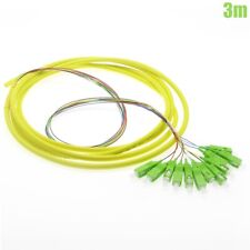 3M 12 Fiber SC APC Single Mode Optic Optical Pigtail Cable Cord Yellow picture