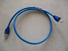 100 - 1' FT CAT5e PATCH CORD ETHERNET NETWORK CABLE BLUE Tuff Jacks Quality picture